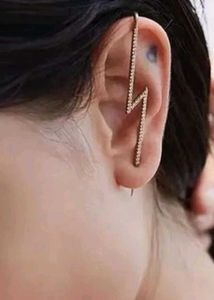 Lightning Bolt Ear Cuff (SILVER)