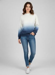 Ombre Knit Pullover Sweater