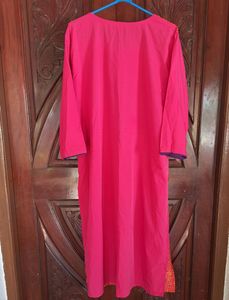 Rose Pink Kurta In 4XL Size