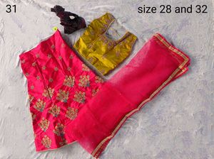 No.28 Red Lehanga Choli