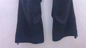 Black baggy parachute Pants