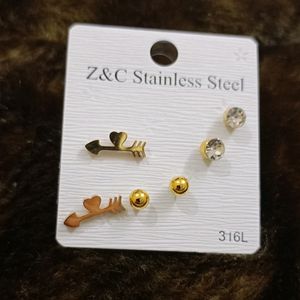 Pretty Earrings Set Of 3