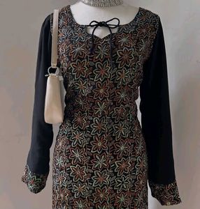 Gorgeous Floral Embroidered Kurti