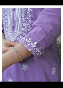 Full Embroidery Women 3 Piece Kurta Set M size