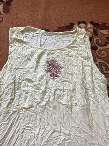 Crinkled Sleeveless Maxi Dress