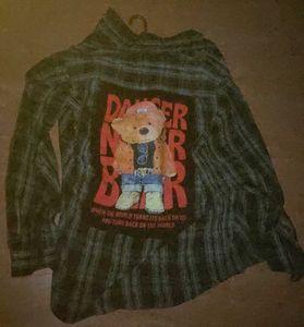 Patch Work Loose Fit Shirt