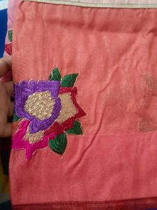 embroidered saree