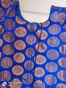 Blue Zari Kurta