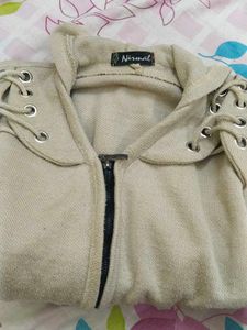 Hooded Beige Jacket