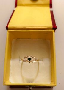 Pure silver Heart Stone Ring # fixed price