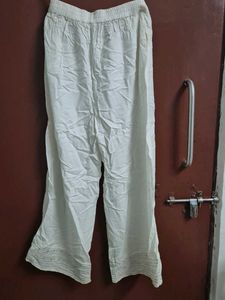White Palazzo With Sequence Work