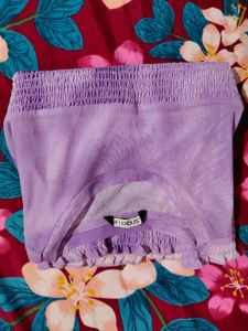 Purple Tie-Dye Crop top