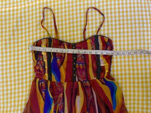 Colorful Strapy Dress Bust 36