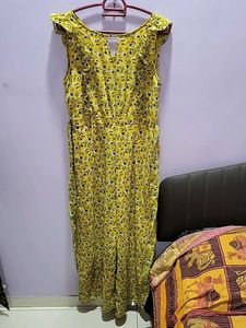Yellow Floral Jumpsuit
