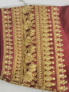 Deep Red Designer Blouse