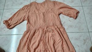 Peach Casual One Piece