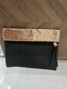 Sparkly Gold & Black Clutch
