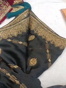 Elegant Black Saree