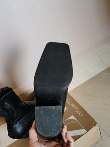 Zara Square Toe Cowboy Ankle Boots