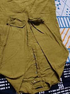 Kalkaram Studio Men Olive Green Cotton Kurta