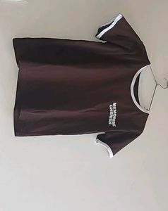 Brown Ringer Tee