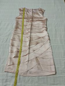 Peach Satin Dress