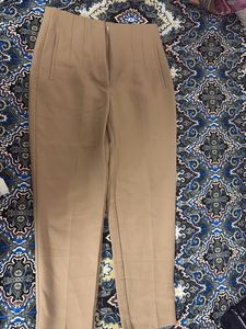 Beige Casual Pants