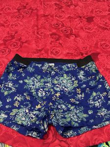 Vero Moda Blue Floral Print Shorts