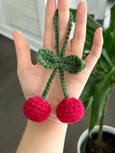 Crochet Cherry Charm