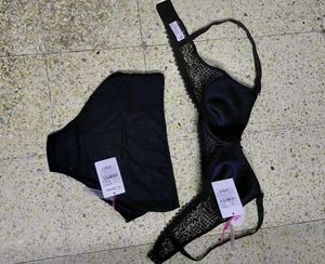 Black Bra &amp; Panty Set