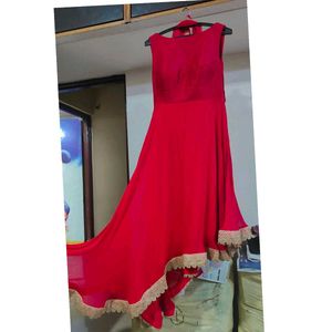 Partywear Dress With Dupatta And Jacket