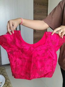 Pink Stitched Lehanga