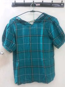 Sea Green Colour Cotton Shirt