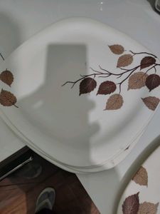 Leaf Pattern Dinner Plates set of 6