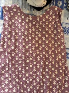 lilac short kurti