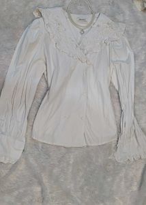 Vintage Ruffled Blouse