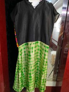 Embroidered Colorful Kurti With Free Gift