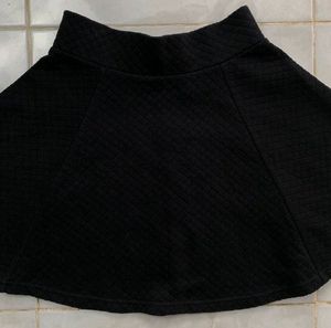 Black Flared Skirt