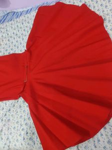 A Midi Flare Solid Dress
