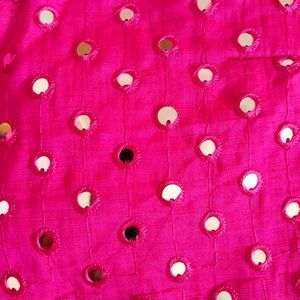 New Rose Full Mirror Work Blouse