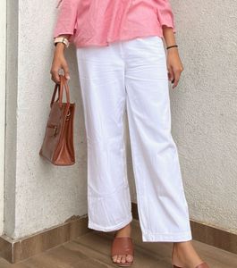 White Cotton Pants