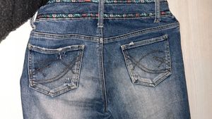 Embellished Flare Leg Jean