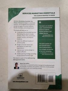 Services Marketing Essentials Book
