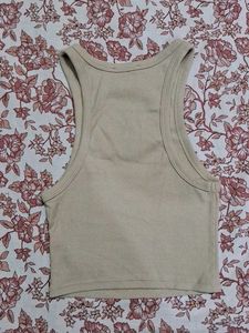 Zara Basic Tank Top beige Size S