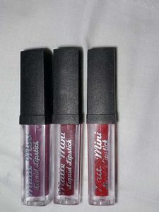 3 Combo Liquid Lipsticks