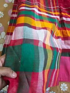 Beautiful Red Colour Sharee