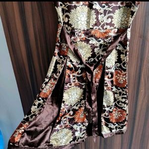 Satin Globus Y2K Pleated Floral Mini Dress ❤️