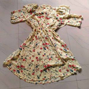 Floral Yellow Dress
