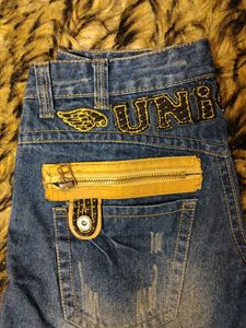 Y2K Union Denim Shorts