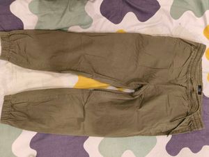 Olive Green Casual Pants